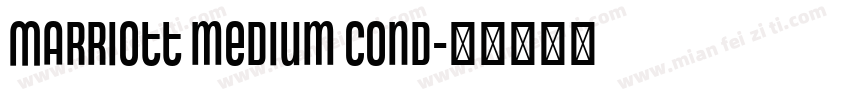 Marriott medium cond字体转换
